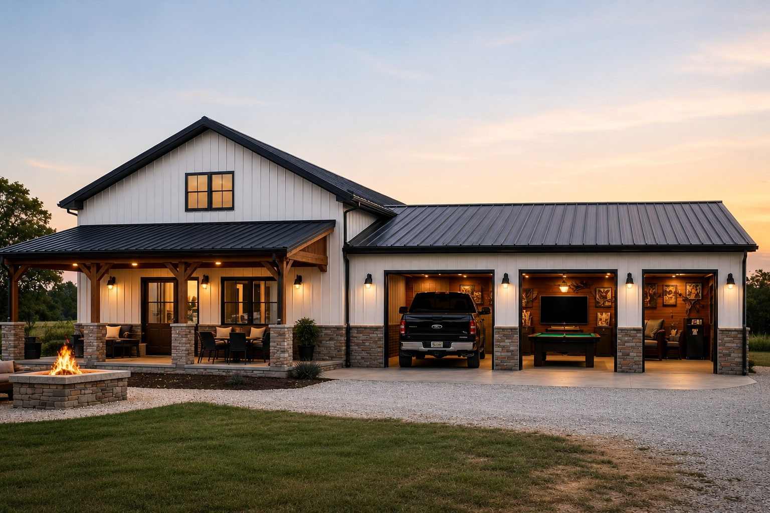 Barndominium With Man Cave Ideas That Work