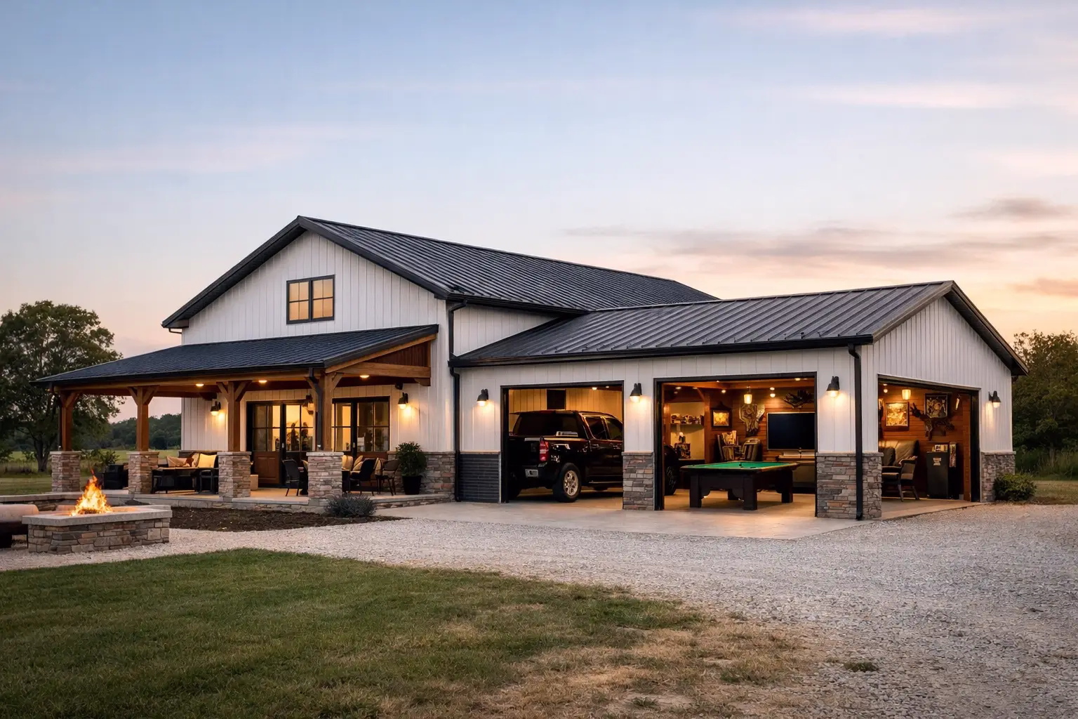 Barndominium With Man Cave Ideas That Work
