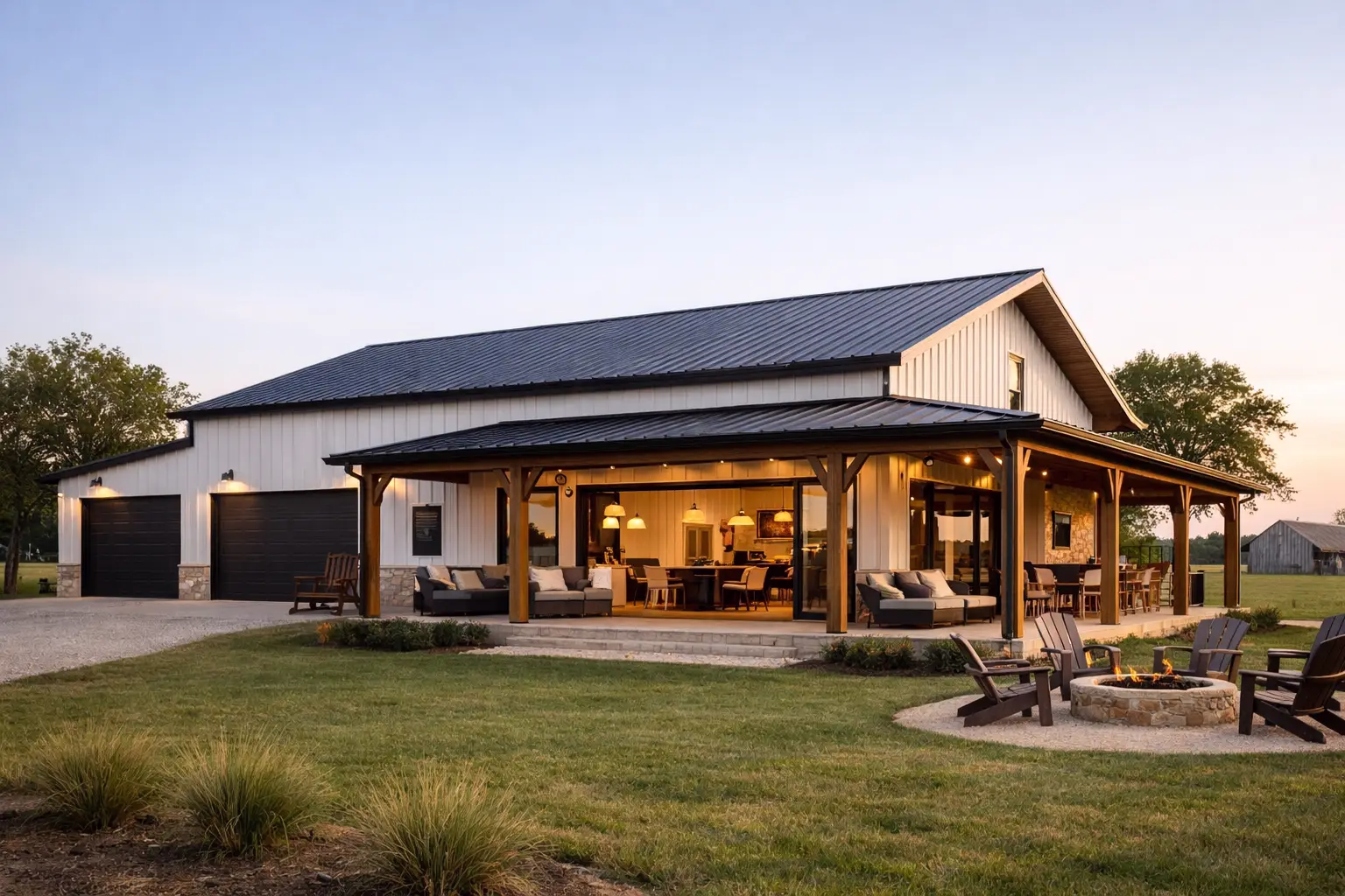 Open Concept Barndominium Floor Plans
