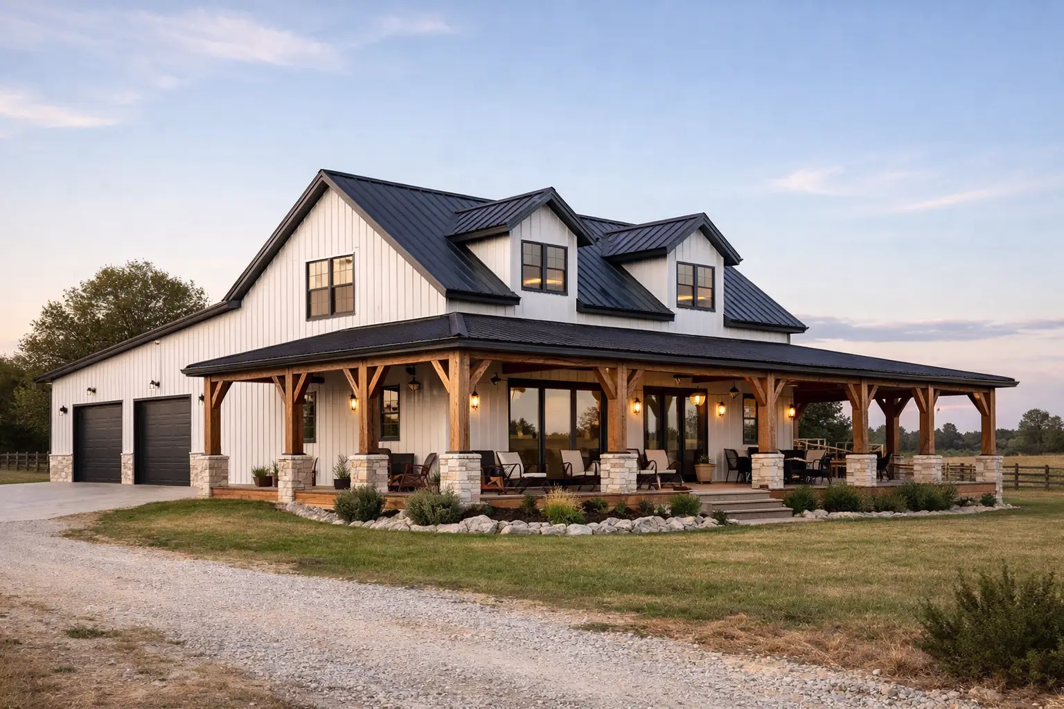 Barndominium Plans With Wrap Around Porch