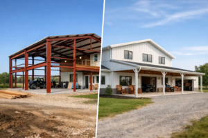 Red Iron Barndominium vs Tubular Framed Barndominiums