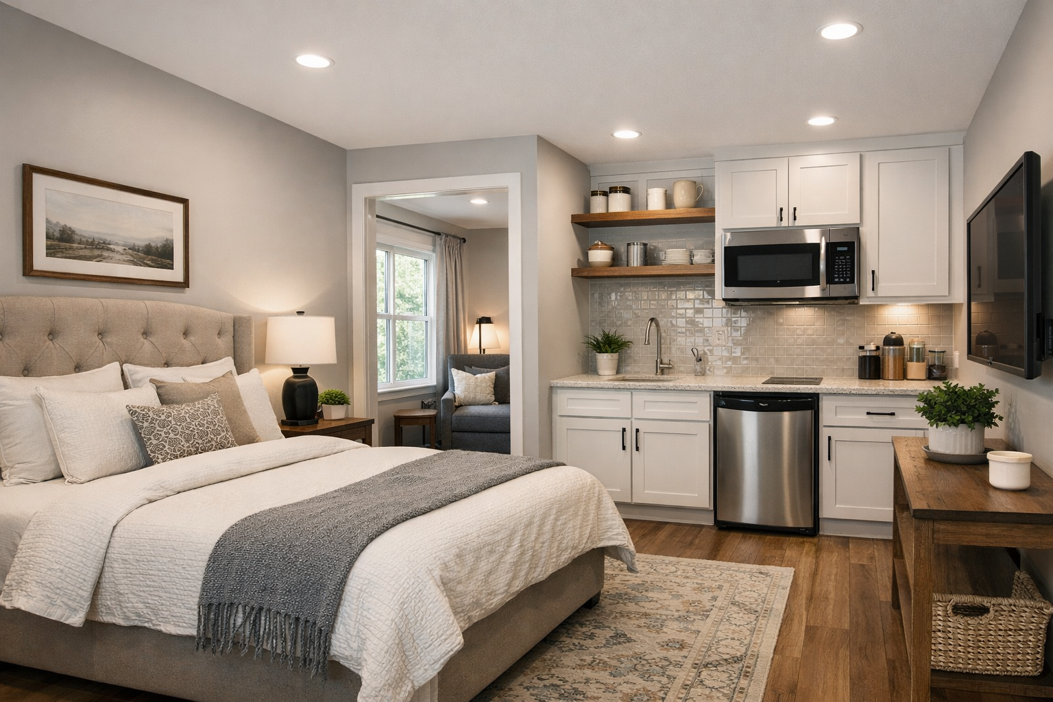 How large should each suite be?