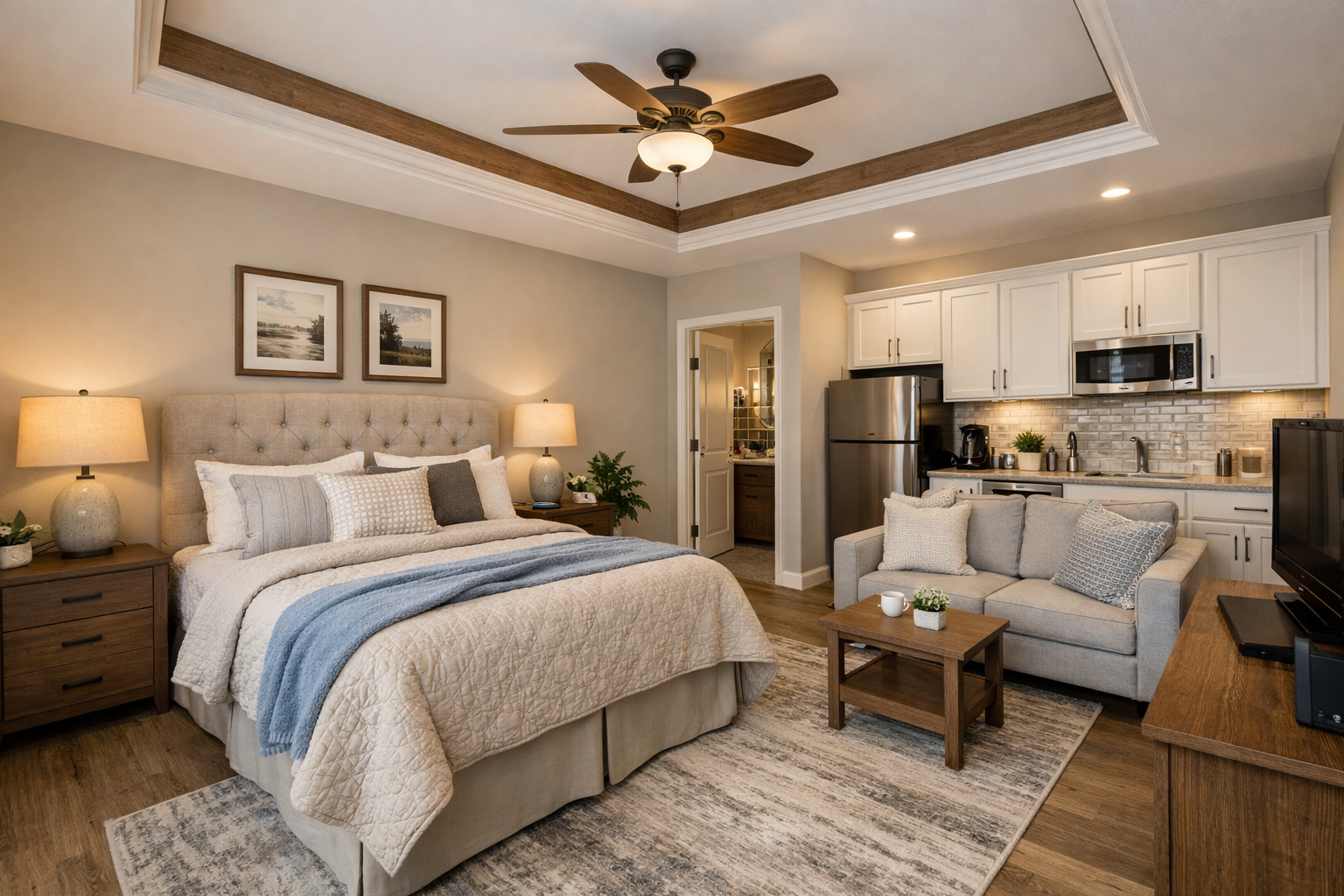 How large should the home and suite be?
