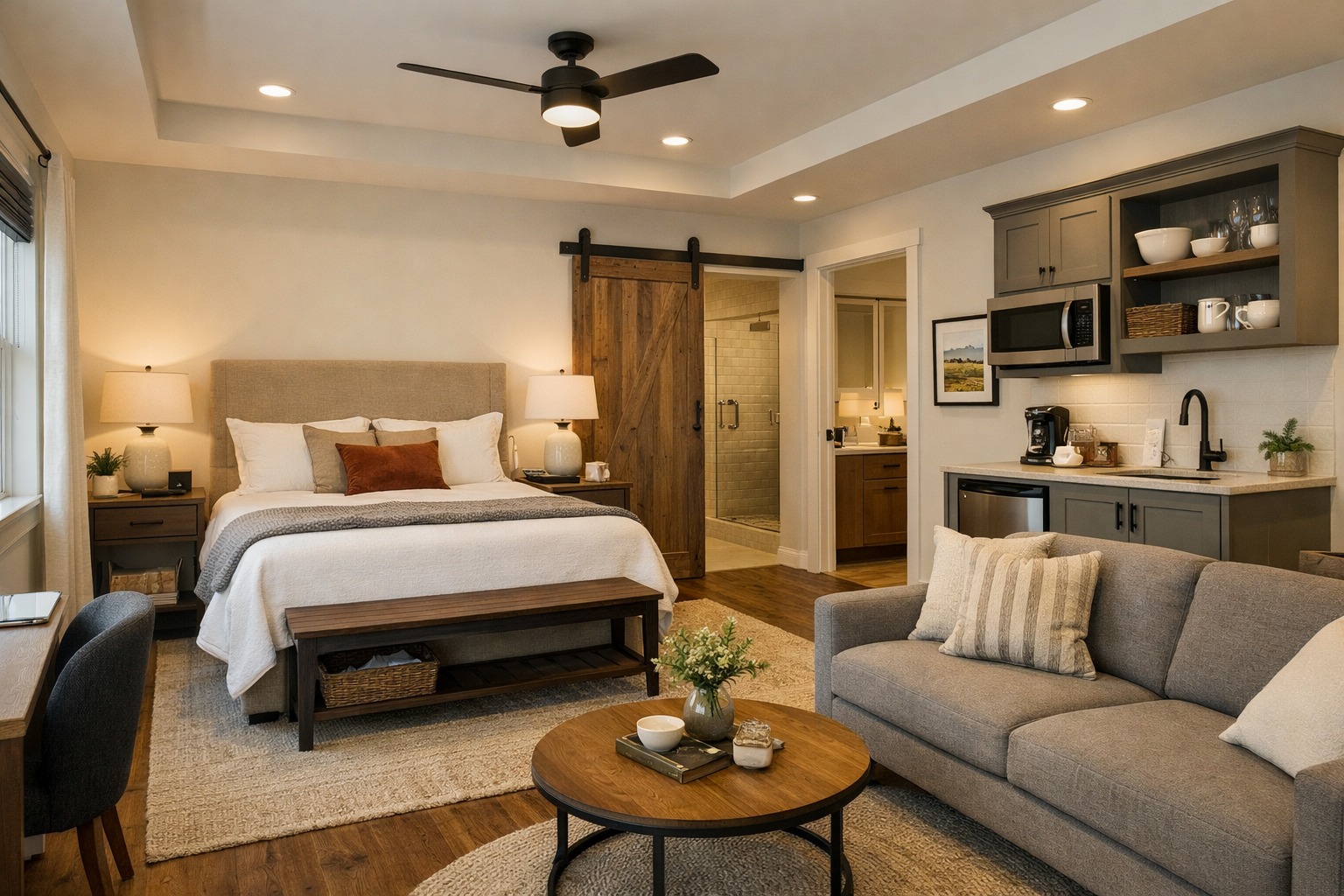 What makes a guest suite work in a Florida barndominium?