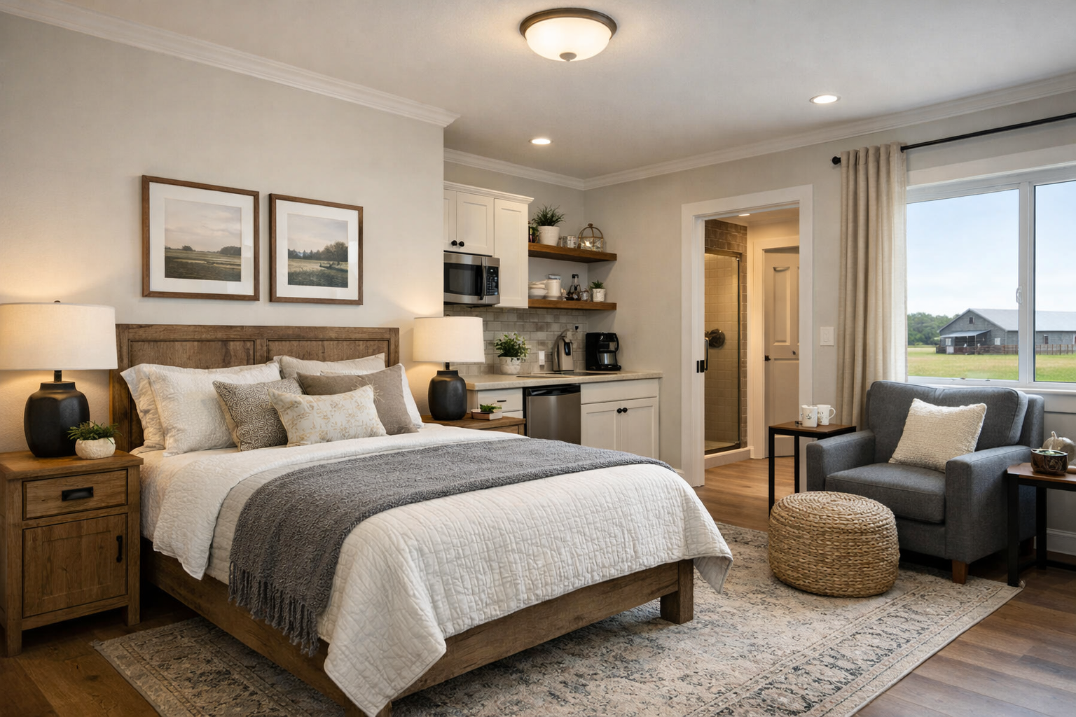 What storage should be built into the floor plan?