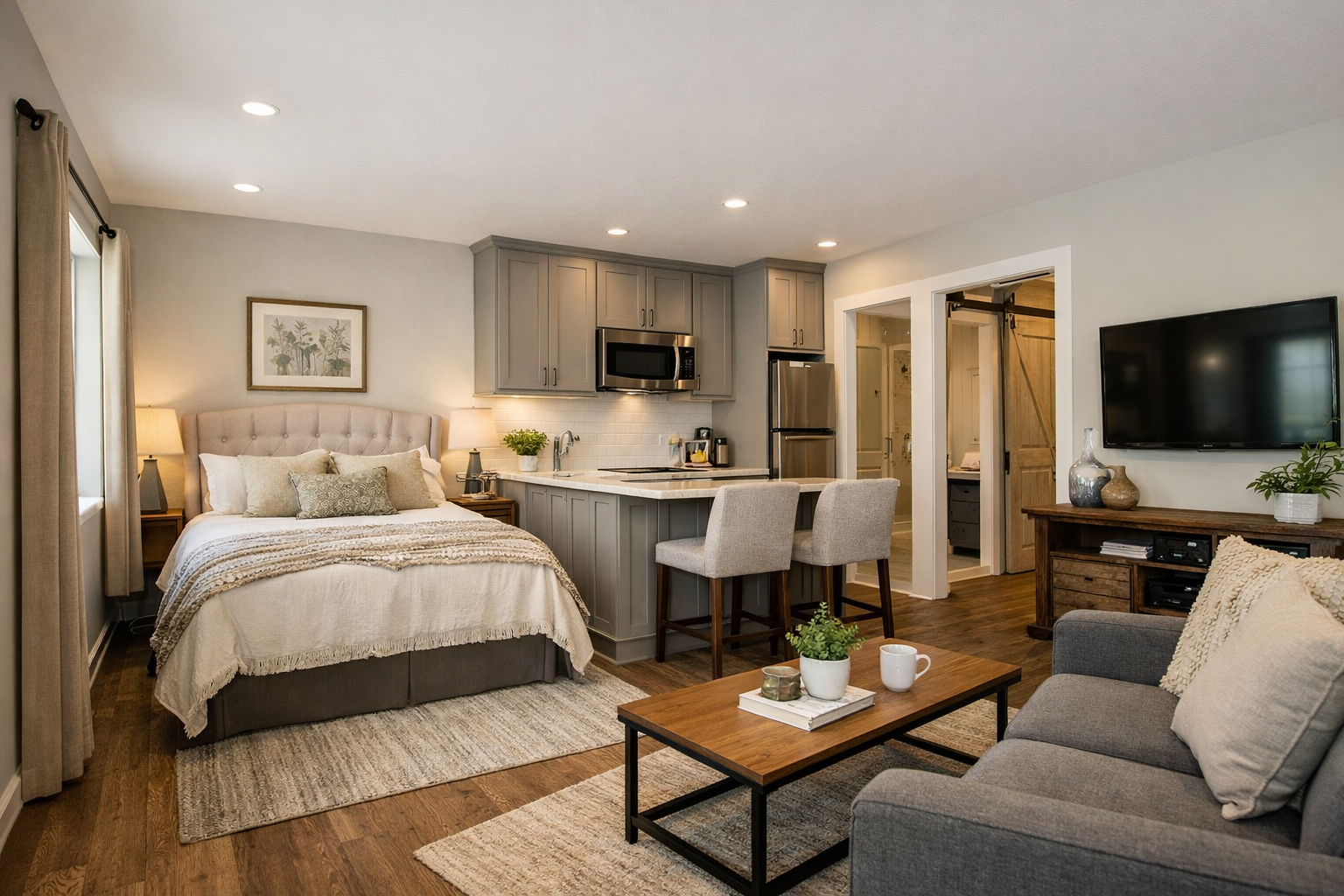 Where should a private suite go in the house?
