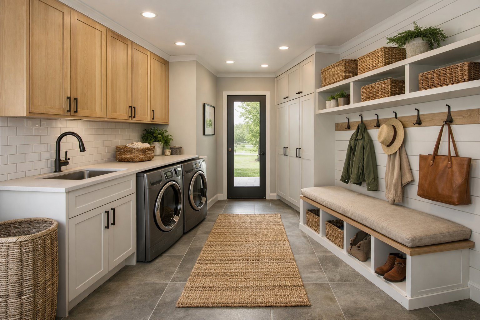 Where should the suite sit in a barndominium floor plan?