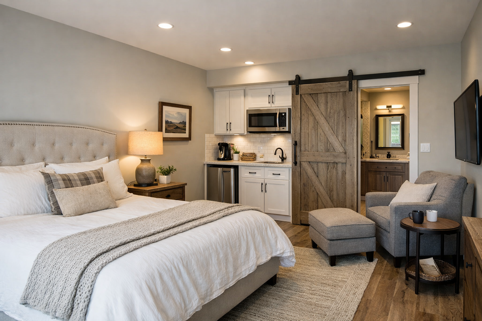 Where should the two primary suites go?