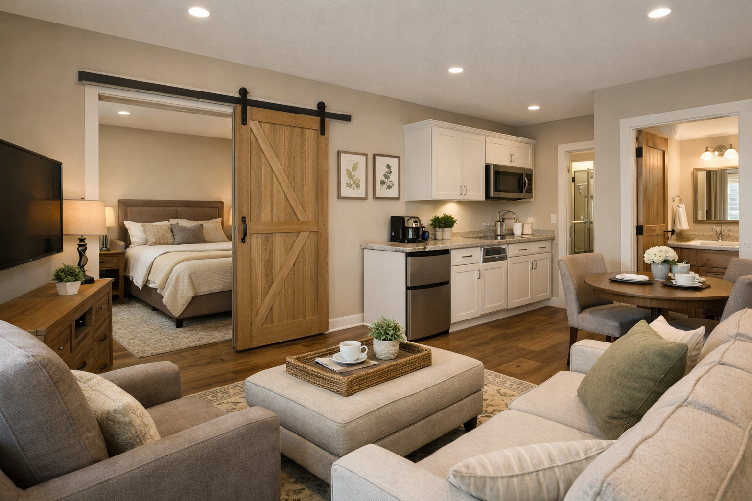 Who benefits most from a dual primary suite barndominium?