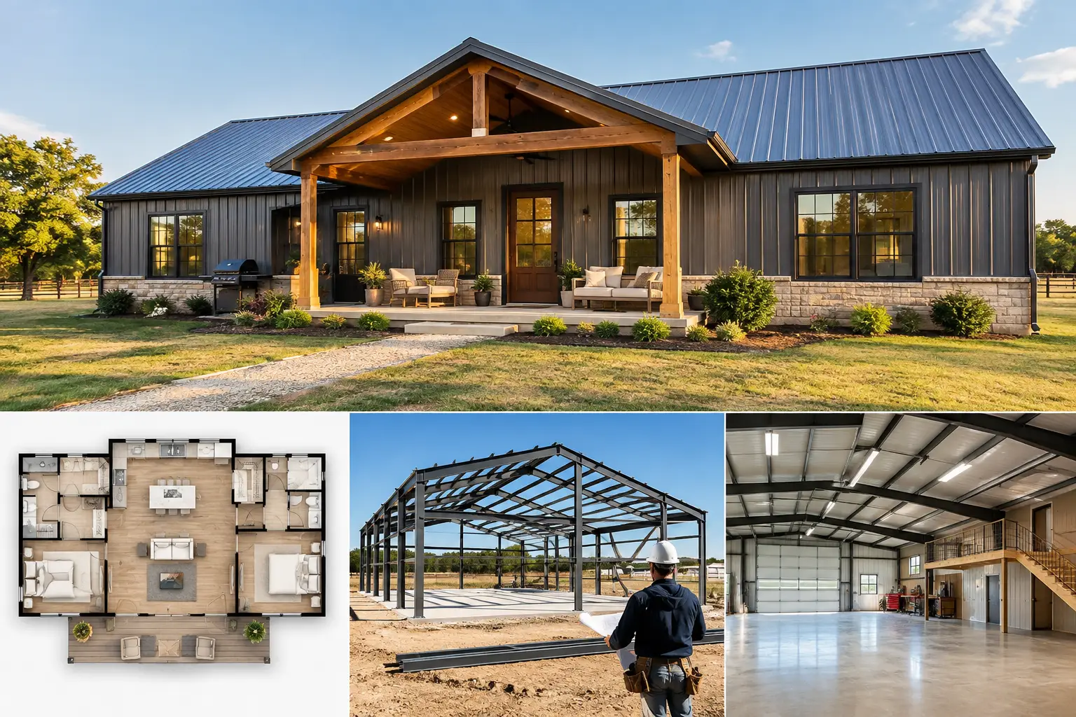 2 Bedroom Barndominium Plans That Build Smarter