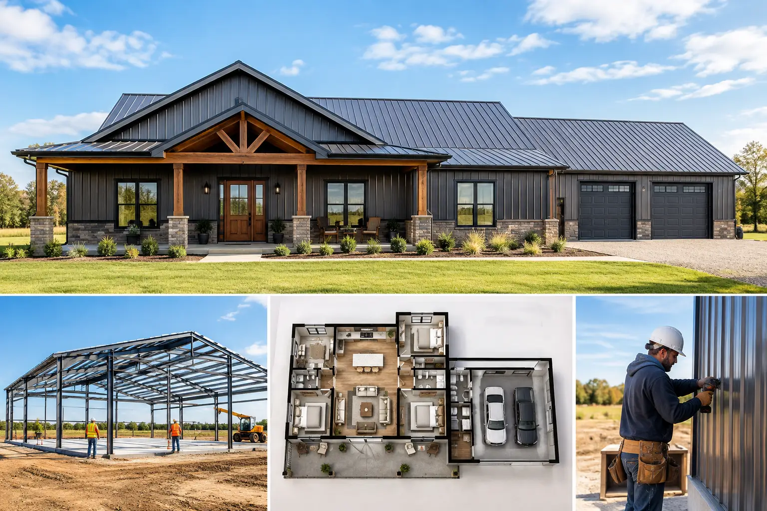 3 Bedroom Barndominium Plans for Real Life