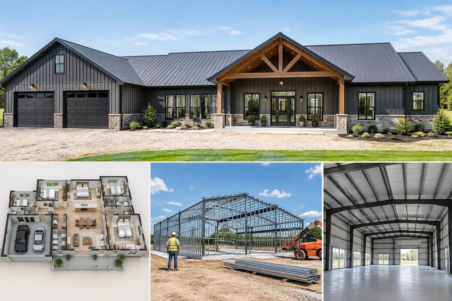 4 Bedroom 3 Bath Metal Home Plans That Work